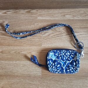 Vera Bradley Blue and White Wristlet